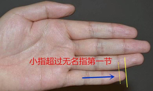 小指過三關(guān)，到老有吃穿，小拇指長(zhǎng)的手相俗語解密